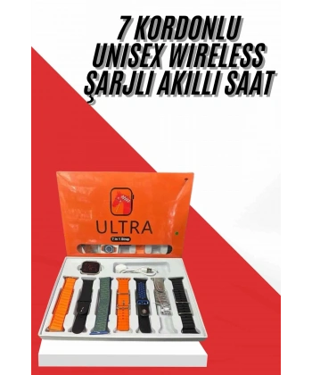 Unısex 7 Kordonlu Çok Fonksiyonlu Nabız Ölçer Uyku ve Sağlık Takibi