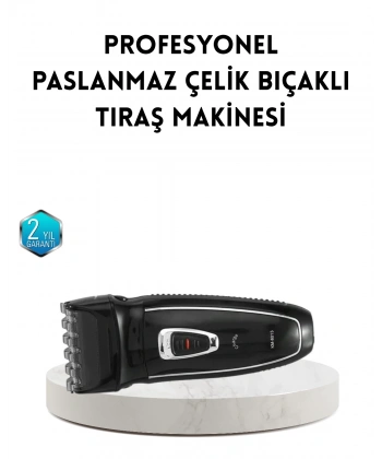 Unisex Şarjlı Saç ve Sakal Kesme Makinesi – Sessiz Motor, 1–12 mm Ayarlanabilir Başlık