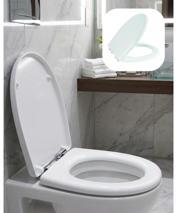 Universal Klozet Kapak Seti Kaydırmaz Alt Yüzey Kolay Temizlik Banyo Aksesuarı