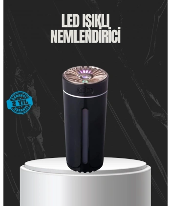 USB Aromaterapi Difüzör Ultrasonik Hava Nemlendirici LED Gece Lambalı