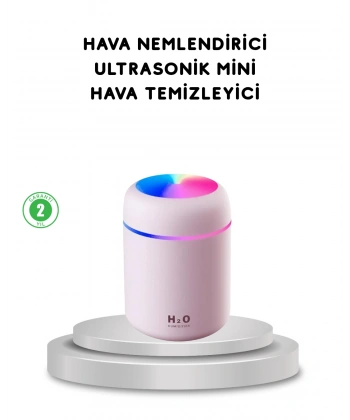 USB Bağlantılı LED Işıklı Hava Nemlendirici – Sessiz ve Kullanıcı Dostu Tasarım