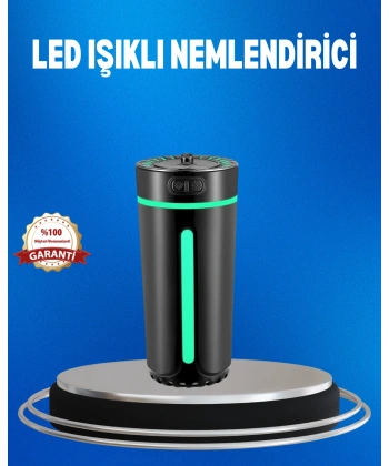 USB Bağlantılı LED’li Hava Nemlendirici Aromaterapi Buhar Difüzörü