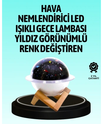 USB ile çalışan projektörlü aromaterapi nemlendirici masaüstü kullanım için uygun