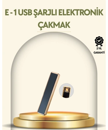 USB Şarjlı Alevsiz Elektronik Çakmak – Rüzgara Dayanıklı, Gazsız, Güvenli Kullanım