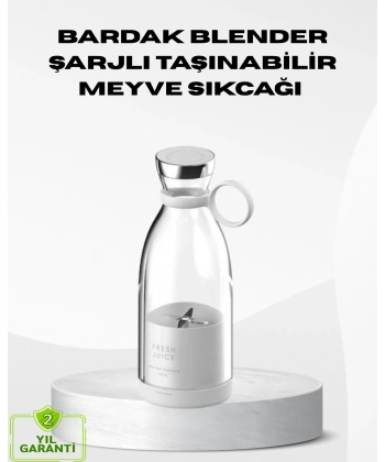 USB Şarjlı Kablosuz Blender – Taşınabilir, Kompakt ve Çevre Dostu Meyve Sıkıcı