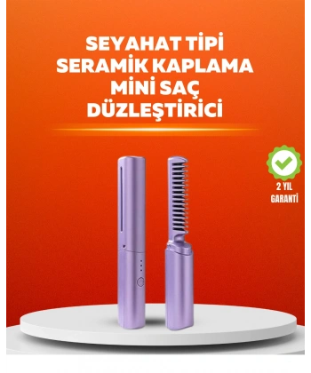 USB Şarjlı Kablosuz Saç Düzleştirici – Seyahat ve Günlük Kullanım