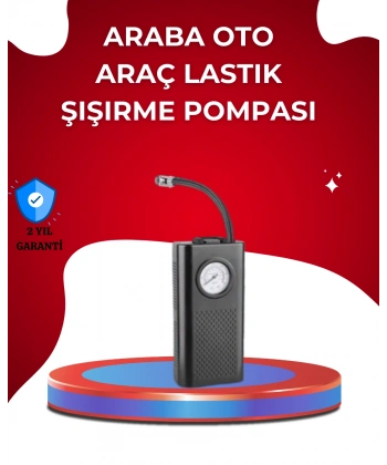 USB Şarjlı Kompakt Elektrikli Hava Kompresörü 3000 mAh