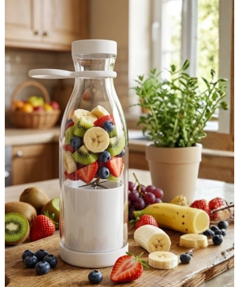 USB Şarjlı Mini Blender Taşınabilir Smoothie Yapıcı 380 ml Pratik Kullanım