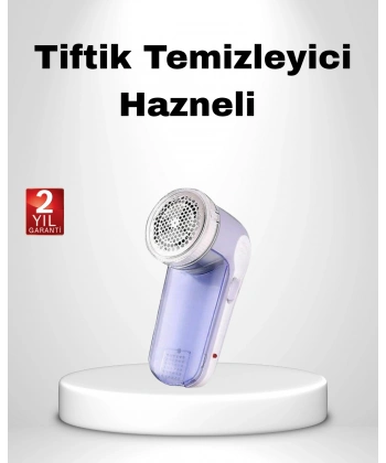 USB Şarjlı Tiftik Temizleyici – Kolay Temizlenen Hazne ve Bıçak, Taşınabilir