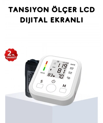 Üst Koldan Ölçüm Dijital Tansiyon Aleti – IHB Aritmi Uyarılı ve Çift Hafızalı