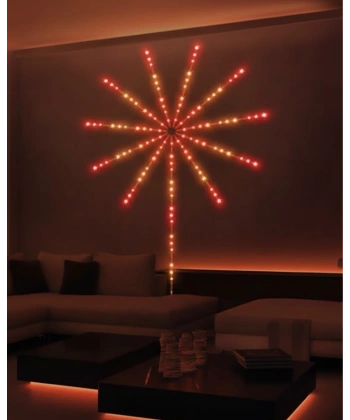 Uygulama Destekli RGB LED Havai Fişek Duvar Aydınlatması