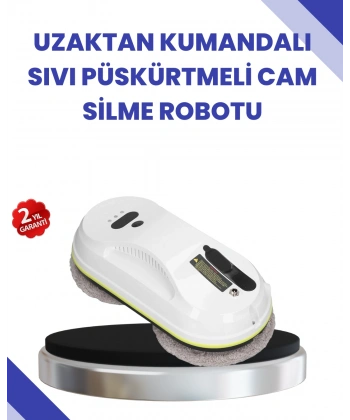 Uzaktan Kumandalı Akıllı Cam ve Pencere Temizleme Robotu