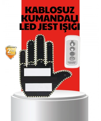 Uzaktan Kumandalı LED Jest Işığı – 3 Farklı Hareket Modu