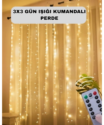 Uzaktan Kumandalı Perde Tipi Günışığı Peri Led Işık Dekorasyon