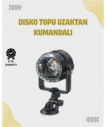 Uzaktan Kumandalı, Ses Kontrollü LED Disko Işığı - Parti ve Kulüpler İçin