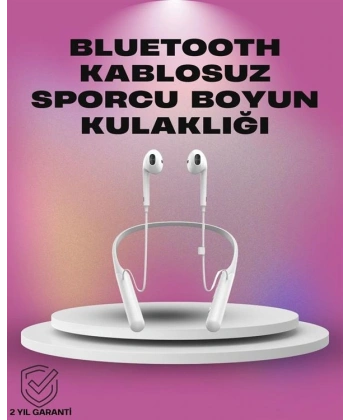 Uzun Pil Ömürlü Kablosuz Kulaklık – Boyun Askılı, 100 Saat Kullanım