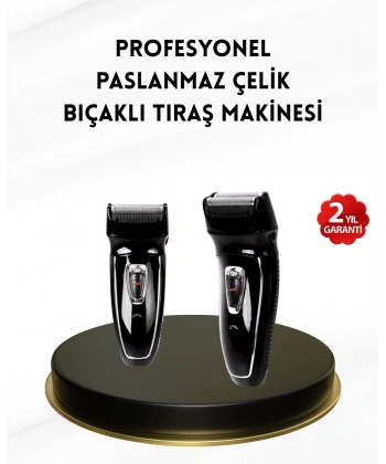 Uzun Pil Ömürlü Şarjlı Tıraş Makinesi – Hızlı Şarj, Ergonomik Tasarım, Çok Yönlü Kullanım