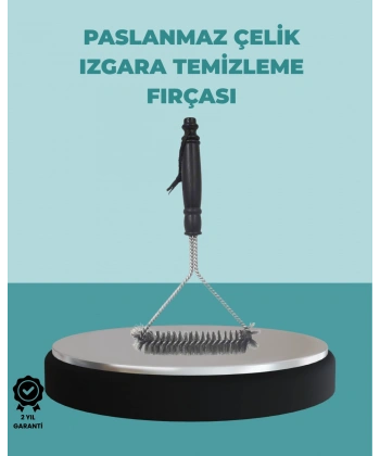 Uzun Saplı Paslanmaz Çelik Izgara Temizlik Fırçası