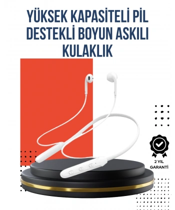 Uzun Süre Dayanıklı Manyetik Başlıklı Bluetooth Kulaklık