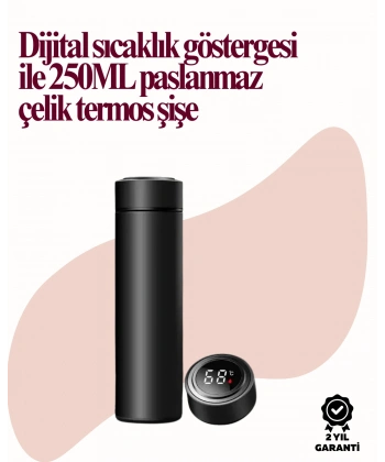 Uzun Süre Isı Koruma Sağlayan Dijital Göstergeli Termos