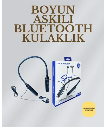 Uzun Süreli Kullanım İçin  – Kablosuz Boyun Bantlı Kulaklık, 50 Saat Batarya