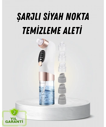 Vakum Teknolojili Siyah Nokta Temizleyici – Cilt Tonu Eşitleyen Masajlı Cilt Bakım Cihazı