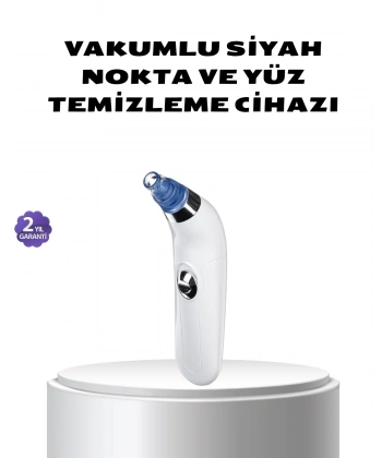 Vakumlu Siyah Nokta Temizleme Cihazı – 5 Kademe Güç ve 4 Başlıklı Derin Cilt Bakımı