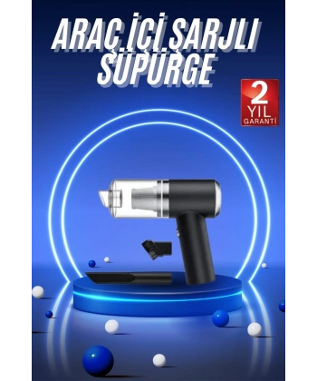 Vakumlu Süpürge Şarjlı Elektrikli Mini Taşınabilir Uzun Ömürlü Hazneli