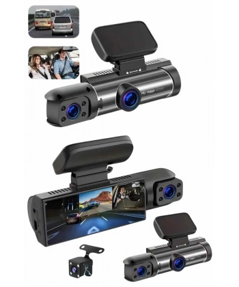 Video ve Fotoğraf Kaydedici Sürüş Kamerası Ön ve Arka Çift Kameralı