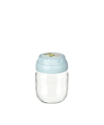 Vintage  Dekoratif  Desenli Cam Kavanoz 425ml - 14,3 oz