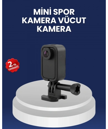 Vlog, Seyahat ve Günlük Video Çekimleri İçin Mini Kamera