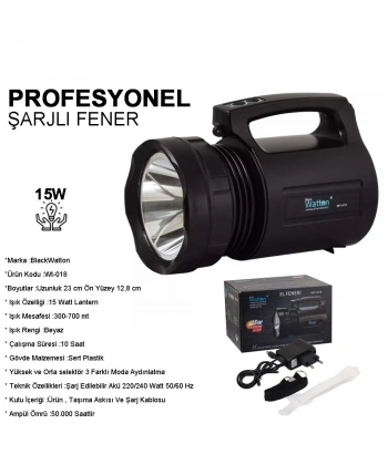 Watton Wt-018 Profesyonel Büyük Avcı Feneri