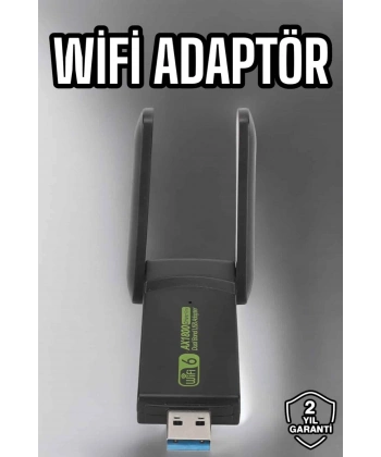 Wifi Adaptör Çift Bantlı Kablosuz Wifi Adaptörü