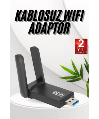 Wifi Adaptörü Bt5.0 Wifi 2si Bir Arada Çift Bantlı Çift Anten
