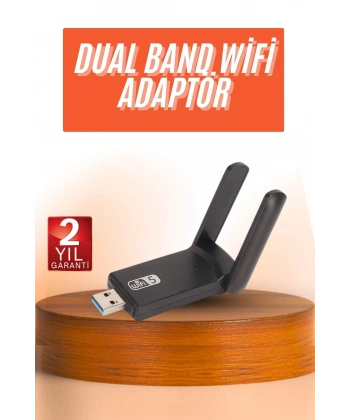 Wifi Alıcı Dual Band Usb 3.0 Adaptör Kablosuz Windows 7/8/10/11