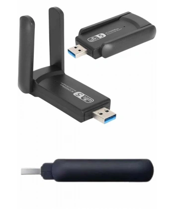 Wifi Alıcı Dual Band Usb 3.0 Adaptör Kablosuz Windows 7/8/10/11