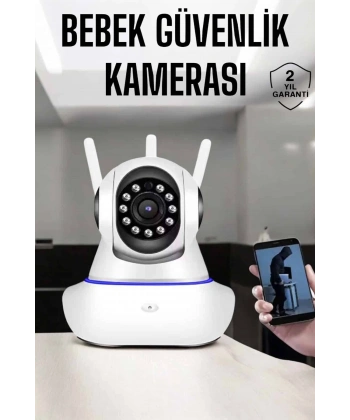 Wifi Kamera Ev Kamerası Gece Görüşlü Kablosuz Bebek Izleme Kamerası