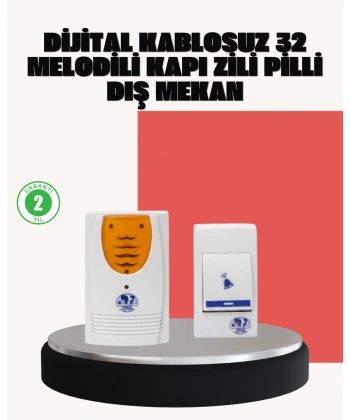 Wireless Kapı Zili Pratik ve Zahmetsiz Günlük Kullanım