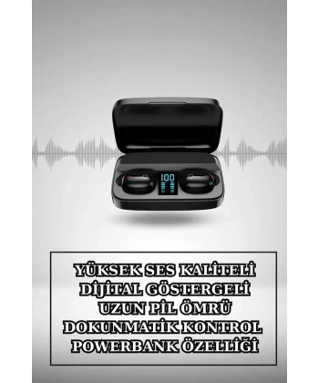 Wireless Şarjlı Pembe Akıllı Saat ve Kablosuz Bluetooth Kulaklık Dokunmatik Kontrol