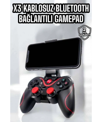 X3 Gamepad Oyun Kolu Bluetooth Bağlantılı Gamestick Android Uyumlu