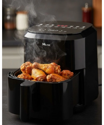 Yağsız Pişirme Teknolojili 4L Cam Hazneli Dokunmatik Airfryer 1360W