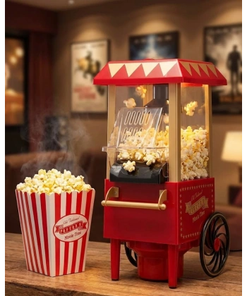 Yağsız Popcorn Makinesi Sıcak Hava ile Hızlı Patlatma