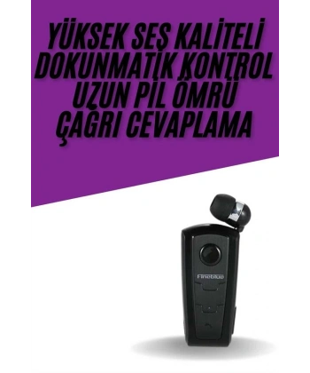 Yaka Kulaklığı Andorid Tüm Cep Telefonlarına Uyumlu Mikrofonlu Titreşimli Makaralı