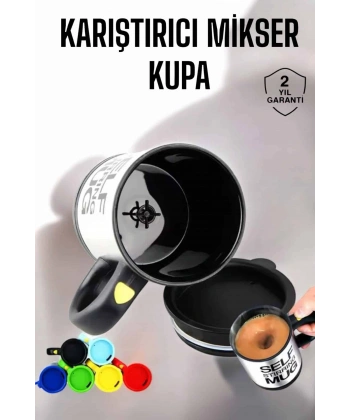 Yazılı Kupa Kendi Kendini Karıştıran Mikser Kupa Termos Bardak