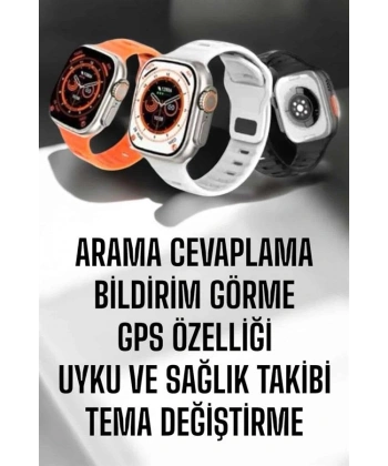 Yeni Nesil Akıllı Saat Adımsayar, GPS, Nabız Ölçer, Uyku ve Sağlık Takibi