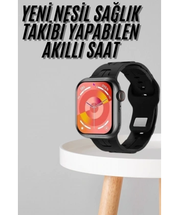Yeni Nesil Akıllı Saat Çağrı Cevaplama Müzik Dinleme Plastik Kordon Mesaj Bildirimleri
