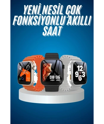 Yeni Nesil Akıllı Saat Müzik Dinleme Bildirim Görme Sesli Asistan Desteği