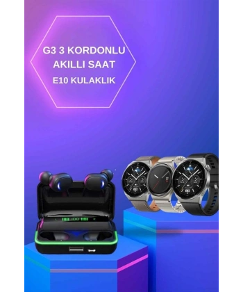Yeni Nesil Akıllı Saat Ve Bluetooth Kulaklık Titreşim Bildirimleri Uyku Takibi