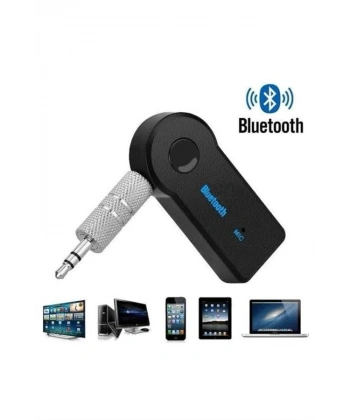 Yeni Nesil Bluetooth Aux Araç Kiti Siyah TV Tablet Telefon Araç Araba