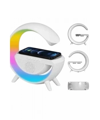 Yeni Nesil Bluetooth Hoparlör Speaker 5.0 Taşınabilir G Şeklinde Powerbankli